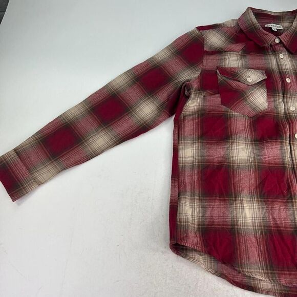 Frye & Co. Men's Long Sleeve Flannel Shirts Size XXL Red Plaid Western Shirt - Picture 4 of 13